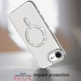 thumbnail image 3 of For iPhone 16E (E edition) / SE4 (2025) Diamond Magnetic Circle Thick TPU with Camera Protection - Silver, 3 of 3