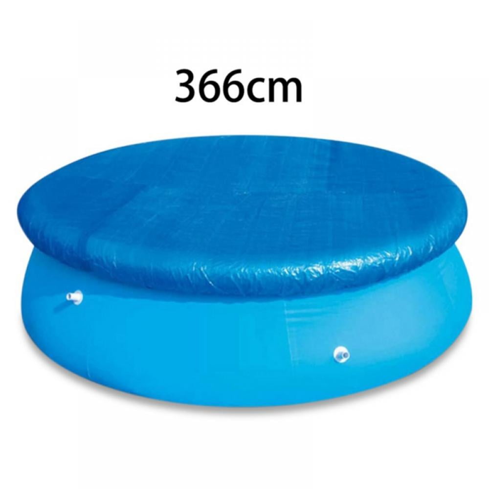 6/8/10/12/15Ft Round Swimming Paddling Pool Cover Inflatable Easy Fast Set Rope