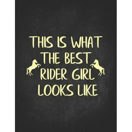 Horse Riding Girl Gifts: Best Rider Girl This Is What She Looks Like Dotted Bullet Notebook Daily Journal Dot Grid Diary 8.5x11 Awesome gift fo (Best Bullet Journal App)