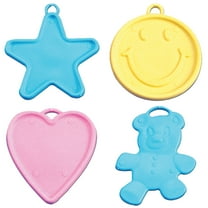 PMU Balloon Weights 8-gram Assorted Shapes and Pastel Colors Plastic Balloon Accessory (100/pkg) Pkg/1
