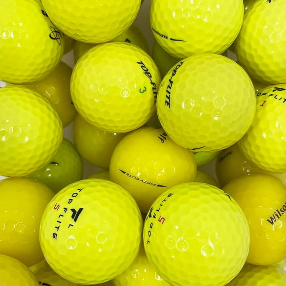 Mulligan - 48 Mix 5A/4A Recycled Used Golf Balls, Yellow