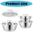thumbnail image 3 of Stainless Steel Double Use Basin Set Dishwasher Safe Drain Bowl Set Suitable for Enhancing Kitchen Functionality, 3 of 9