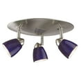 thumbnail image 3 of Cal Lighting SL-954-3RRUYELS Track Lighting, Yellow Art Glass & Rust, 3 of 4