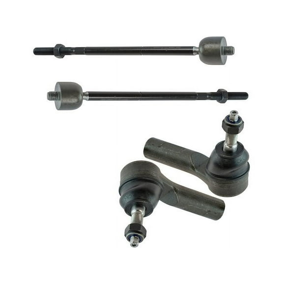 Front Tie Rod End Set 4 Piece - Compatible with 2010 - 2012 Ford Escape 2011