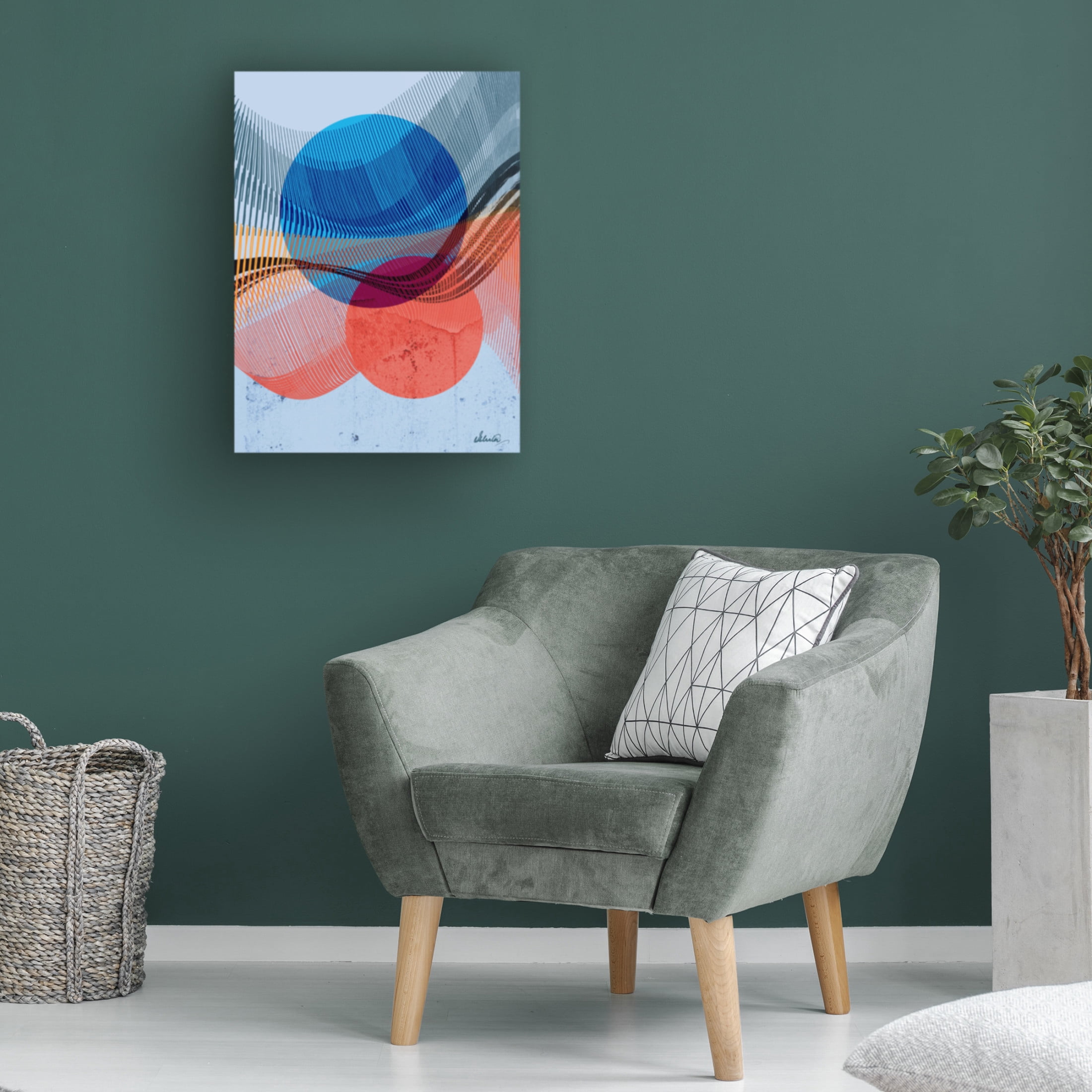Canvas Wall Art - Ishita Banerjee 'Ephemeral Sunset' Wall Art for Living Room, Bedroom, or Office Décor by Trademark Fine Art - 14 x 19 Inches