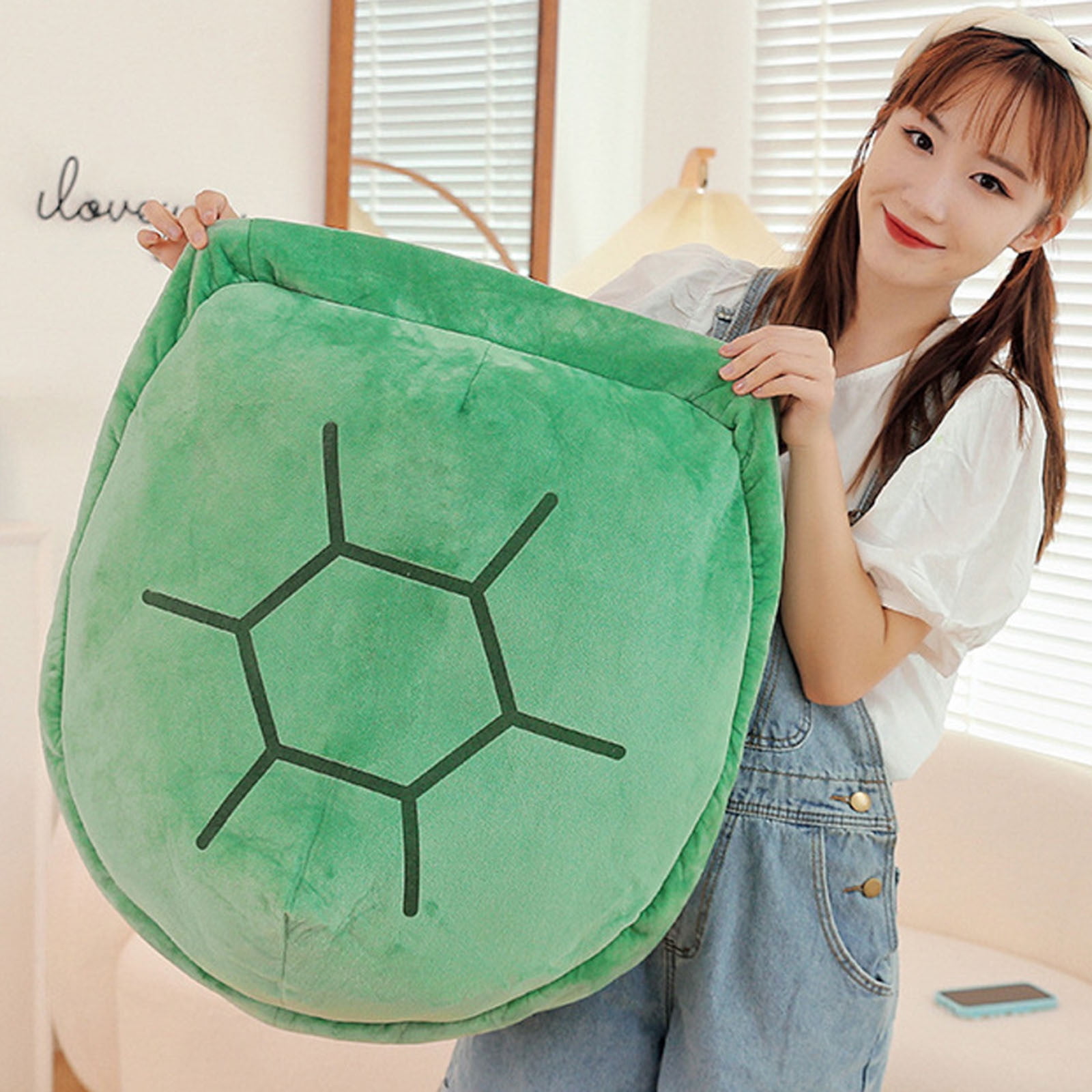 80cm Wearable Turtle Tortoise Stuffed Animal Turtle Dress Up For Adult Toddler Pillowcase Boy Pillowcase with Zipper Closure Pillowcases Satin 1 Silk Pillowcase for Hair And in The Dark Pillowcase