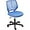 Blue, variant on CQAOE Cute Low-Back Armless Desk Chair with Lumbar Support, Adjustable Swivel Study Chair for Home, Bedroom, School, Student Comfort Seating,Green