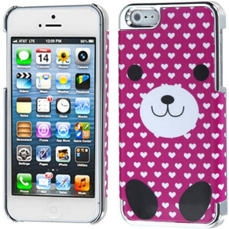 Dog Protector Case - Apple iPhone 5 MyDual Back Protector Case, Dog Love/Silver Plating