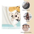 thumbnail image 6 of Cauagu Cute Dog In Bathtub Print Women Wrap Shawl tassels Scarves Retro Scarf 77.6"X28.3", 6 of 8