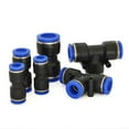 thumbnail image 3 of Pneumatic Fittings, Air Hose Quick Connectors, Push-In Fitting Kits for 5/32“, 1/4”, 5/16“, and 3/8” OD Tubing, 3 of 5
