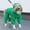 01# Green, variant on Warm Dogs Raincoat with Hood Funny Pet Poncho with Reflective Strap Puppy Hoodie Clothes for Large Dogs, Panda Style (Black,S)