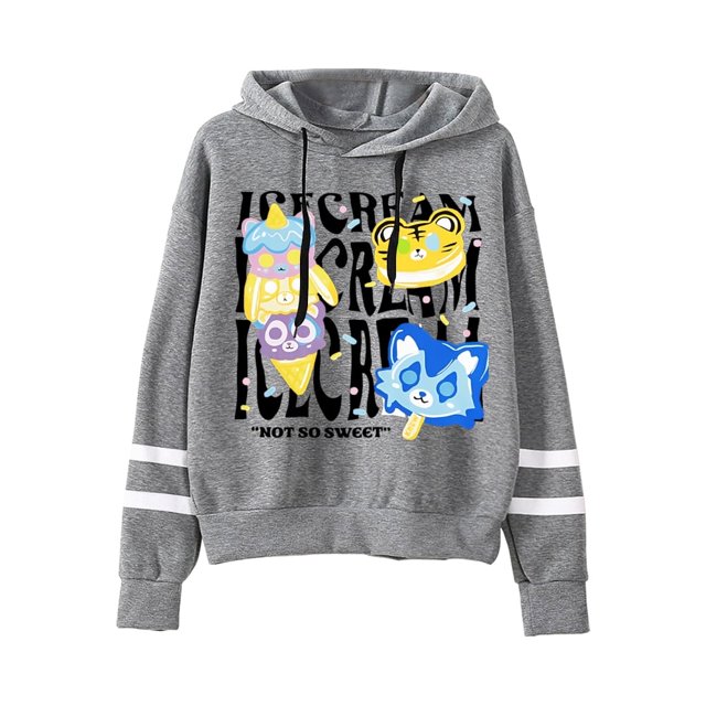 ItsFunneh Krew District Pas Si Doux Chandail à Capuchon Unisexe à Manches Longues Chandail en Molleton Chandail Vêtements