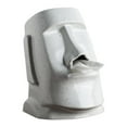 thumbnail image 2 of Caja porta pañuelos Moai creativa, dispensador de fundas decorativas, papel facial de Pascua blanco, 2 of 8