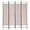 Tan, variant on WYDK Room Dividers and Folding Privacy Screens, 4 Panel 68 Inch Tall Portable Steel Frame & Fabric Surface Room Seperating Wall Divider, Room Partitions and Freestanding for Home Office, Beige