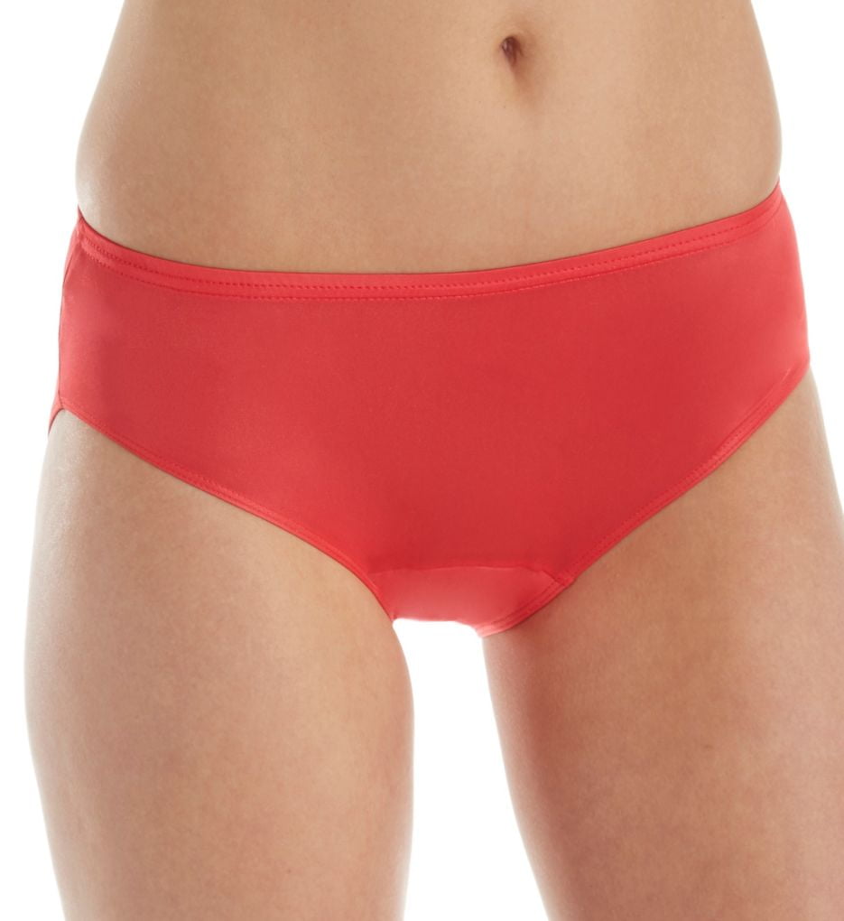 Shadowline Women's Nylon Hidden Elastic Full Brief Panty 3-Pack, Blush, 5 :  : Clothing, Shoes & Accessories