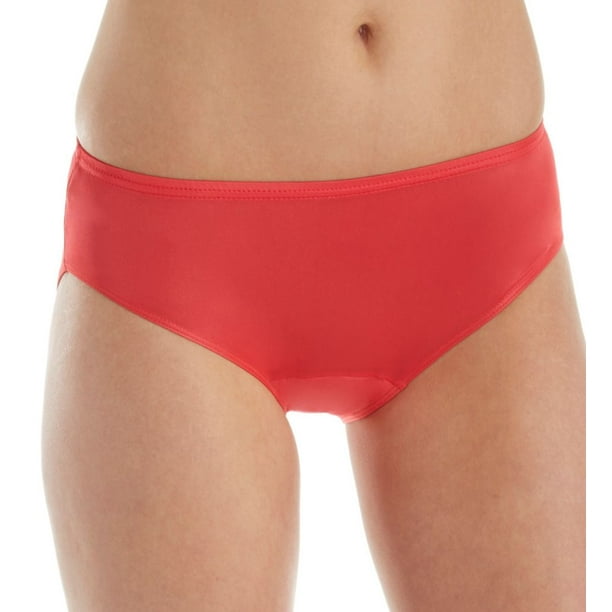 Women's Shadowline 11032 Nylon Hidden Elastic Hipster Panty (Red 8
