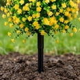thumbnail image 6 of Garden Decorations Artificial Camellia Topiary Stakes Outdoor Faux Flower Ball Ground Plug for Yard Lawn Porch Patio Wedding Pathway Front Door Decor, 6 of 7