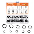 thumbnail image 2 of Juego de anillos de retención con clips en forma de C, 200 piezas de arandelas de hebilla divididas para anillos de retención internos con caja de plástico, 2 of 7