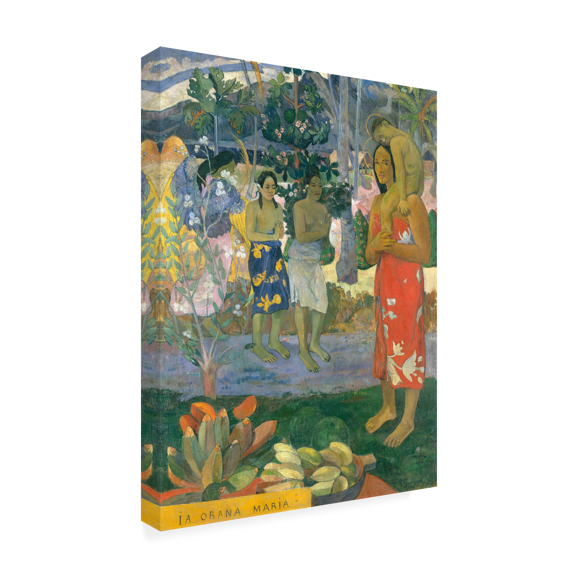 Trademark Fine Art 'La Orana Maria (Hail Mary)' Canvas Art by Paul Gauguin