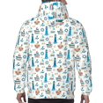 thumbnail image 7 of Wukai Lighthouse And Sea Print Men Hoodies Fleece Sweatshirts Long Sleeve Sweaters Pullover Fall Outfits Winter Clothes-4X-Large, 7 of 7