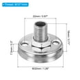 thumbnail image 2 of Uxcell M10 Gooseneck Flange Mount Female Thread Nut Screw Round Base Desk Table Mounting 3 Pack, 2 of 5
