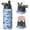 Black, variant on 18oz Insulated Water Bottle with Straw & Cleaning Brush, Wide Mouth Stainless Steel Flask, Camo Print