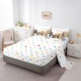 thumbnail image 3 of Homewish Kawaii Dog Cat 7-Piece Twin Bedding,Pet Love Theme Bedding Comforter Set,White,Polkadot Reversible, 3 of 8