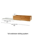 thumbnail image 3 of Household Essentials Glidez Bamboo and Steel Pull-Out/Slide-Out Storage Organizer for Under Cabinet Use - 1-Tier Design - Fits Standard Size Cabinet or Shelf, Natural, 3 of 10