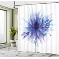 thumbnail image 5 of Ambesonne Nature Shower Curtain, Earth Cornflower, 69"Wx84"L, Navy Blue White, 5 of 5