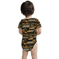 thumbnail image 5 of Daiia Yellow Excavator Printed Unisex-Baby Short Sleeve Onesies Bodysuits Baby Climbing Clothes Soft and Comfortable Romper with Expandable Shoulder Design-6 Months, 5 of 8
