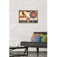 thumbnail image 2 of MLB Rivalries - St. Louis Cardinals vs Chicago Cubs Wall Poster, 14.725" x 22.375" Framed, 2 of 6