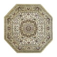 thumbnail image 2 of Flash Furniture Mersin Collection Octagonal Traditional Black, Burgundy, Green, Beige, Ivory Area Rug, 7' x 7', 2 of 7