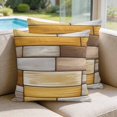 thumbnail image 2 of 26x26 Pillow Covers Set of 2, Brown Yellow Vintage Square Throw Pillow Covers for Couch/Sofa/Living Room, Retro Farmhouse Elegant Pastoral Decorative Soft Pillowcases for Couch Throw Pillows, 2 of 9