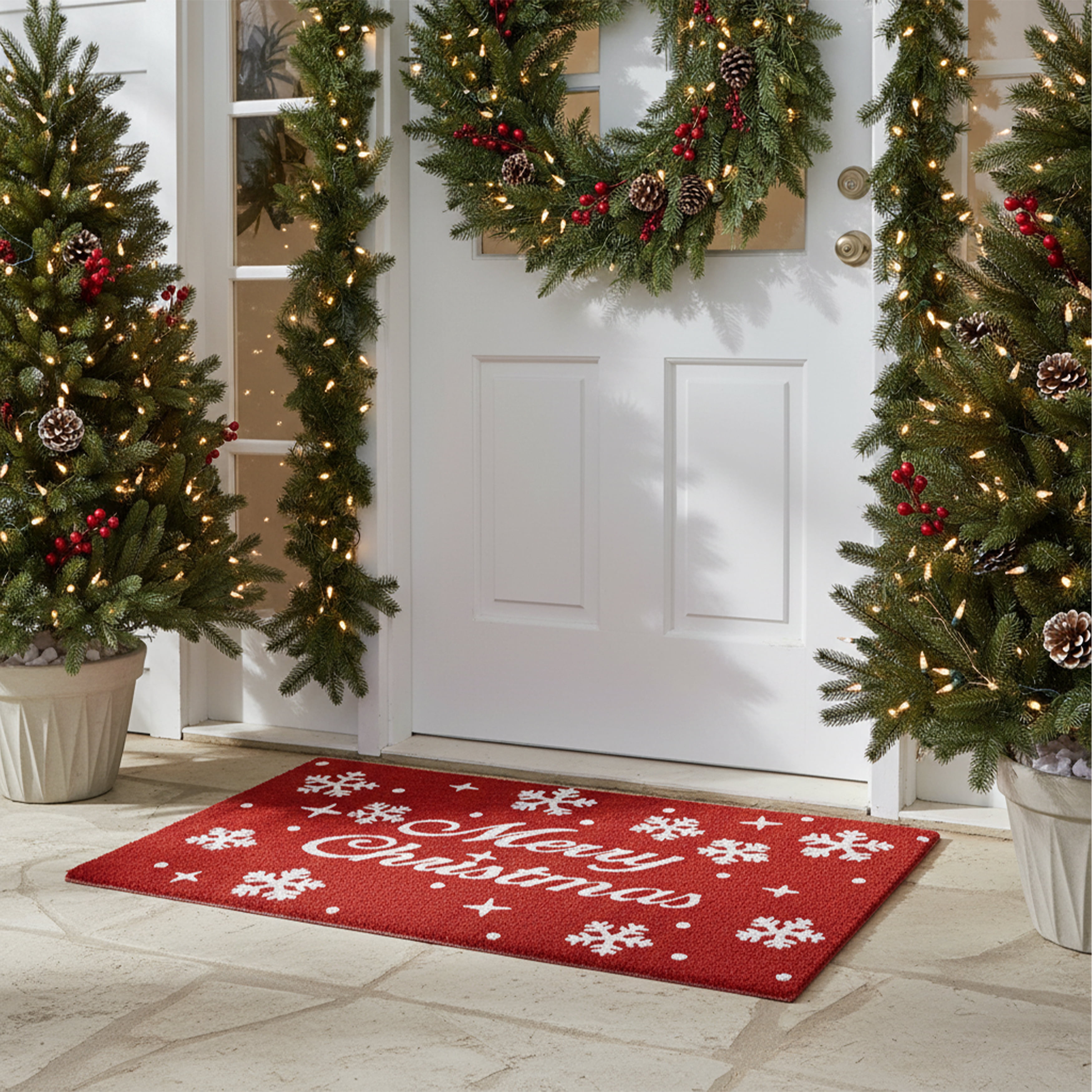 Calloway Mills Christmas Stars Outdoor Doormat