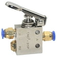 thumbnail image 1 of Bgsha TAC2-31P Pneumatic Valve 2 Position 3 Way Mechanical Valve With 6mm Connector, 1 of 10