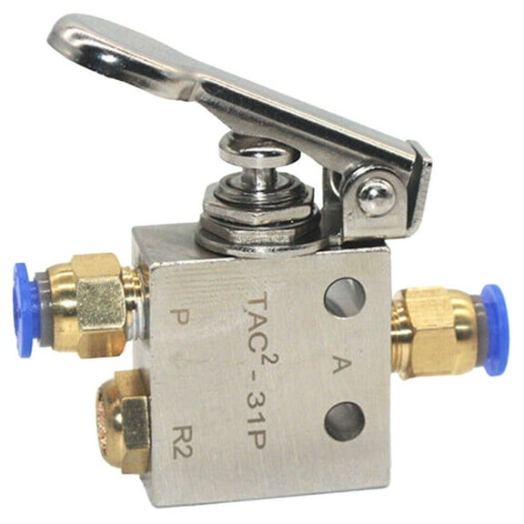 TAC2-31P Pneumatic Valve 2 Position 3 Way Mechanical Valve With 6mm Connector