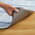 thumbnail image 4 of TOWN & COUNTRY BASICS Comfort Plus Windowpane Plaid Anti Fatigue Comfort Mat, Kitchen Runner Mat, Standing Desk Mat, Dorm Room Rug, Non-Slip Backing, Blue, 18"x55", 4 of 12