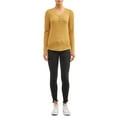 thumbnail image 4 of Time and Tru Women’s Thermal Henley Shirt, 4 of 4