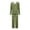 Army Green, variant on 2025 Women's Striped Sets 2 Piece Lounge Sets Pajamas Long Sleeve Tops and Pants Matching Set Homewear S-3XL