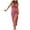 Watermelon Red, variant on Lcziwo Summer Dresses for Women High Waist Solid Color Ribbed Dress High Slit Drawstring 2025 Dresses Sleeveless Crew Neck Pleated Dresses M