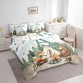 thumbnail image 2 of Catabedysis Boys Camper 7-Piece Twin Bedding For Boys,Green A Alphabet Bedding Comforter Set For Camping Lovers,Polkadot Reversible, 2 of 7