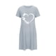 thumbnail image 5 of Camisón corto de talla grande para mujer, camisón de manga corta con estampado de pecho a la moda, camisón para mujer, 5 of 5