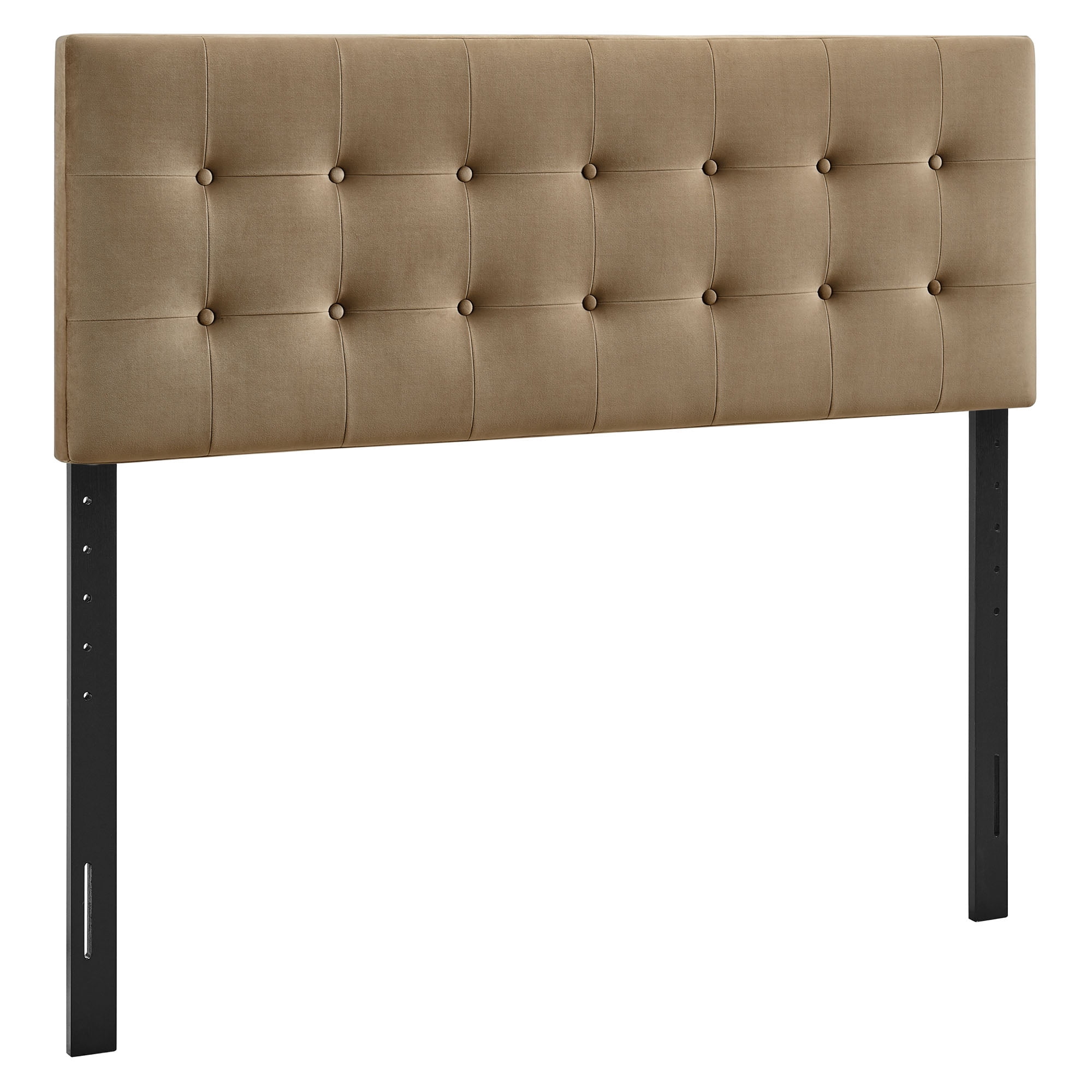 Emily Stain-Resistant Performance Velvet Full Size Headboard in Taupe