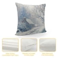 thumbnail image 4 of Orinice Snow House Trees Graphic Decorative Cushion Throw Pillow Cover Winter Zipper Closure 1PC 20x20in, 4 of 5