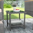 thumbnail image 4 of Gymax 5 Pieces Wicker Patio Furniture Set PE Rattan Porch Chairs w/ Ottomans, 4 of 10