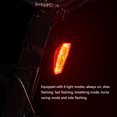 thumbnail image 2 of Luz trasera de bicicleta yeacher recargable USB LED de advertencia de seguridad, 2 of 8