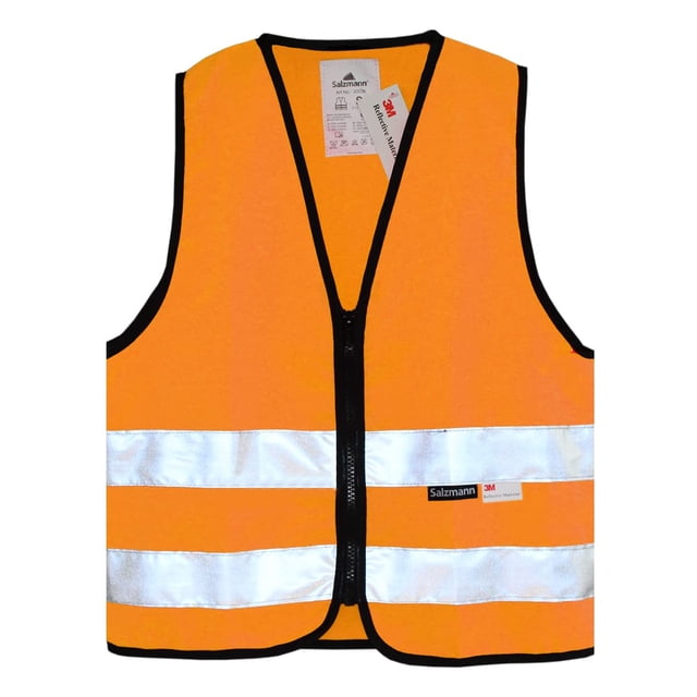 Chaleco de alta visibilidad para niños Salzmann con cremallera reflectante 3M