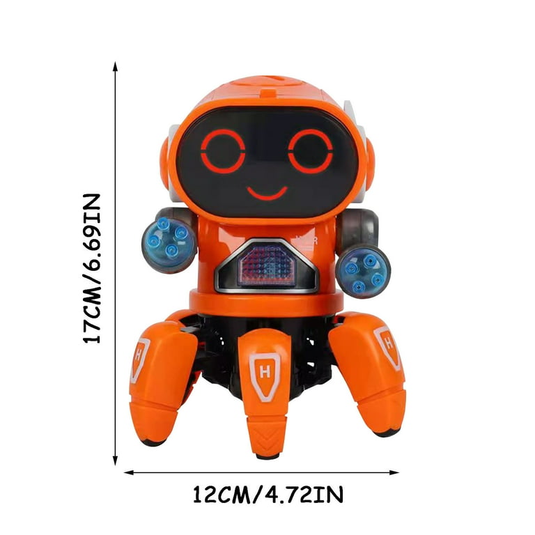 Fridja Children's Educational Electric Robot Dancing Robot Toy Music Early  Education Walking Robot Christmas Gift