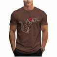thumbnail image 2 of Tops para hombre, blusas y camisas de cuello redondo y manga corta para hombre, blusas casuales de cuello redondo con estampado de moda para hombre, blusas de cuello redondo y manga corta, camisas par, 2 of 6