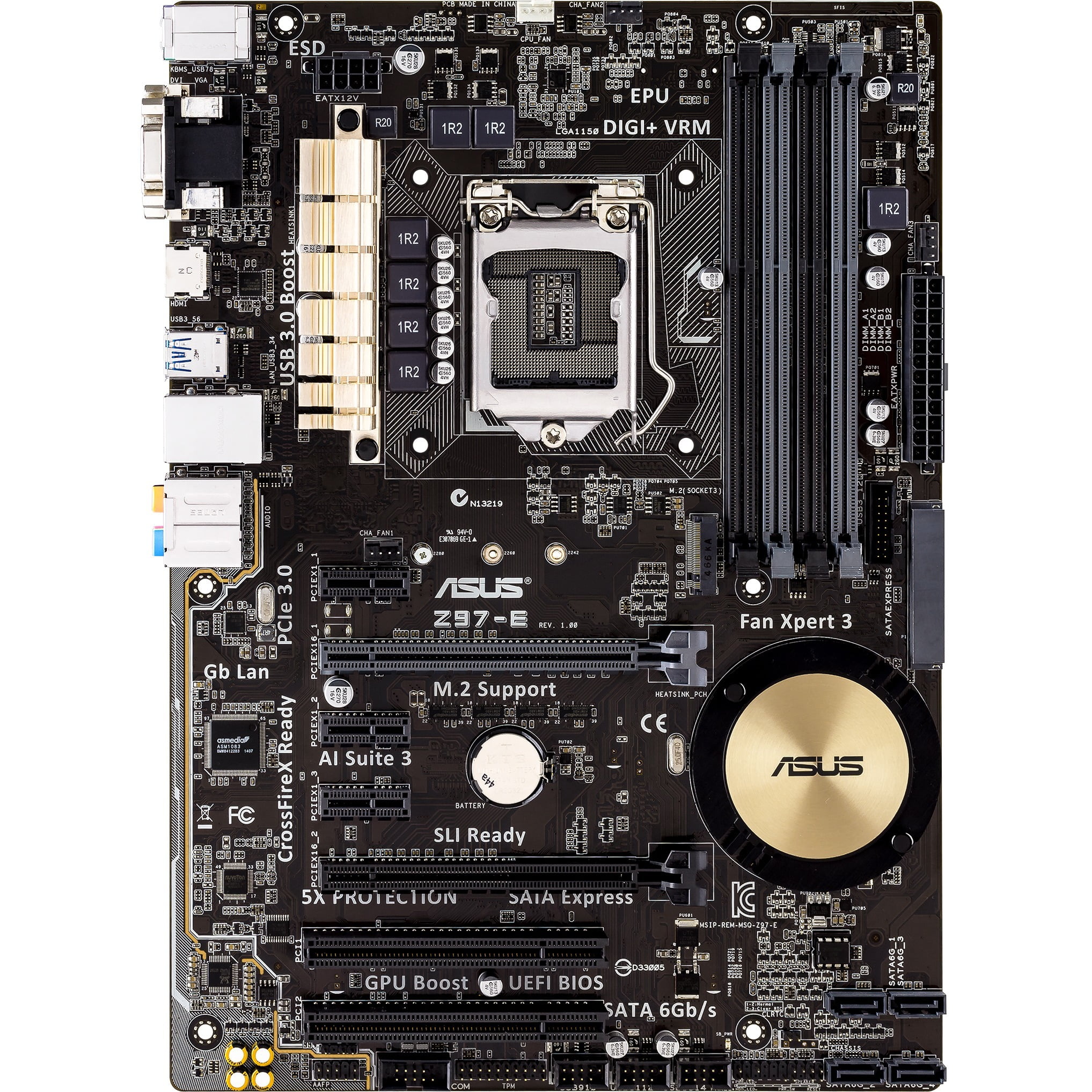 ASUS ATX DDR3 3000 LGA 1150 Motherboards Z97E
